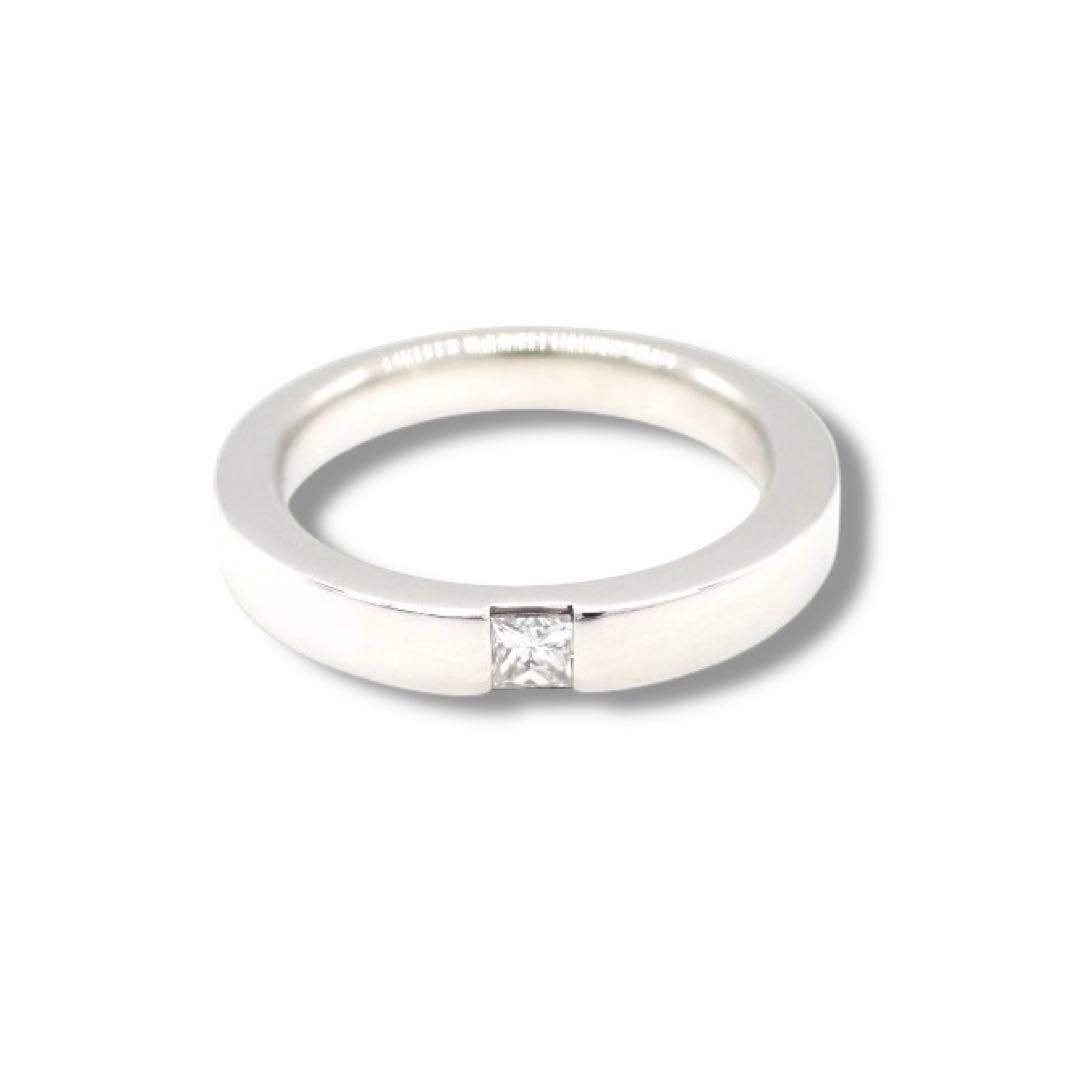 ハリーウィンストン プリンセスカット マリッジ ダイヤ Pt950 3386