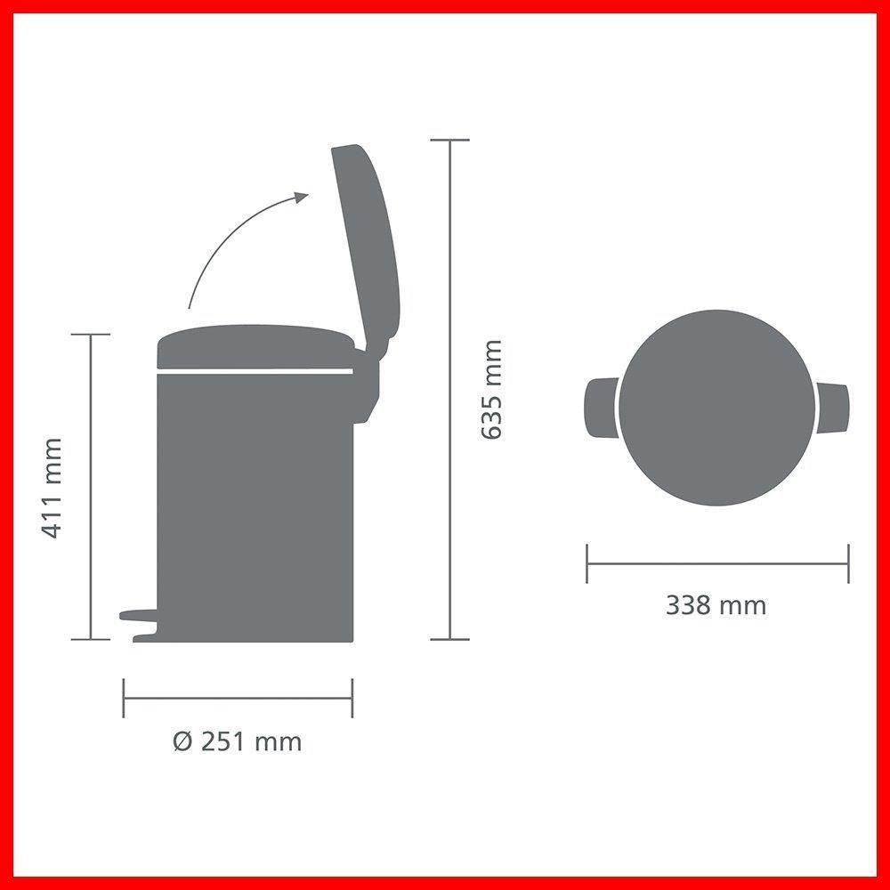 サイズ:12L】ペダル式ゴミ箱 ブラック brabantia 12L 1137 - メルカリ