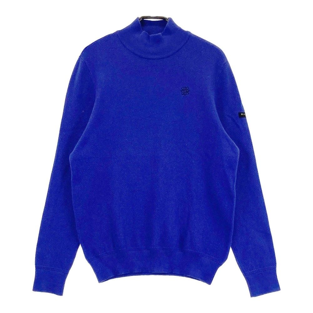 サイズ：M ST ANDREWS セントアンドリュース  ハイネック ニットシャツ  パープル系 [240101444723] ゴルフウェア メンズ ストスト サイズ：M ST ANDREWS セントアンドリュース ハイネック ニット