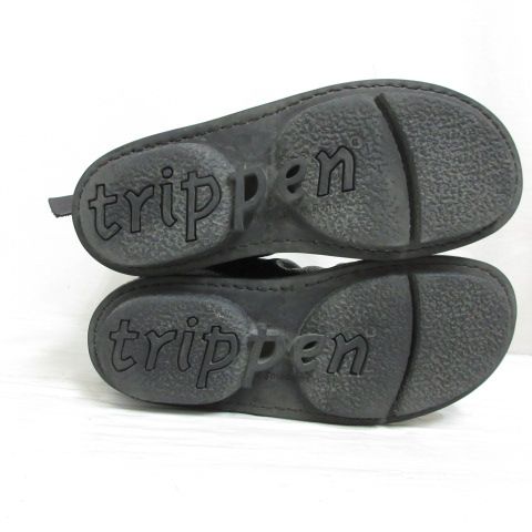 美品　トリッペン 　trippen ボム ショートブーツ 　レザー 　ベルト trippen トリッペン ボム BOMB ショートブーツ レザー シューズ