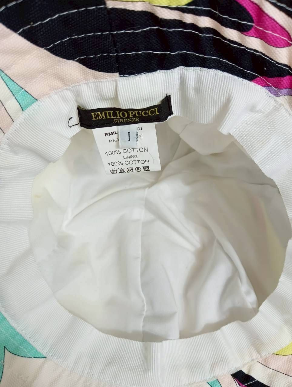 エミリオプッチ EMILIO PUCCI バケットハット 帽子 マルチカラー 100