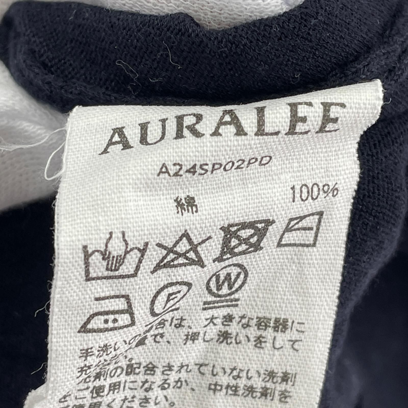 AURALEE SUPER HIGH GAUGE COTTON KNIT POLO 4 A24SP02PD WWW_NOITHATQUANGTHANH_NET