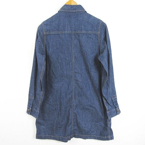 MADE FOR WandP THE FINEST デニム シャツ ワンピース 長袖 膝丈