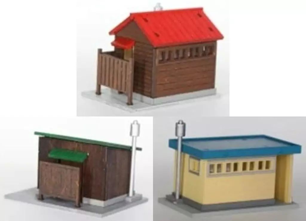 鉄道模型 1 150 駅便所組立キット 3種類セット HS-741K