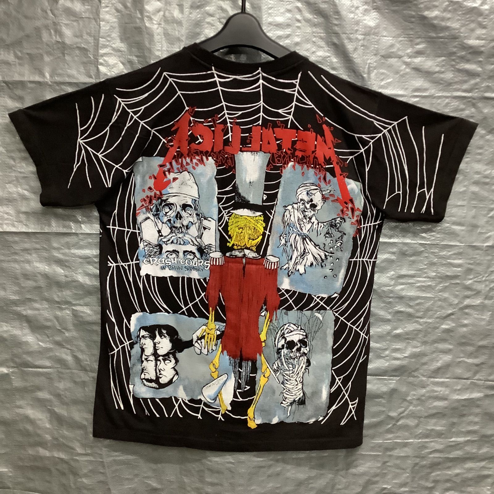 Tシャツ Lサイズ METALLICA メタリカ スパイダーウェブ BROCKUM - メルカリ