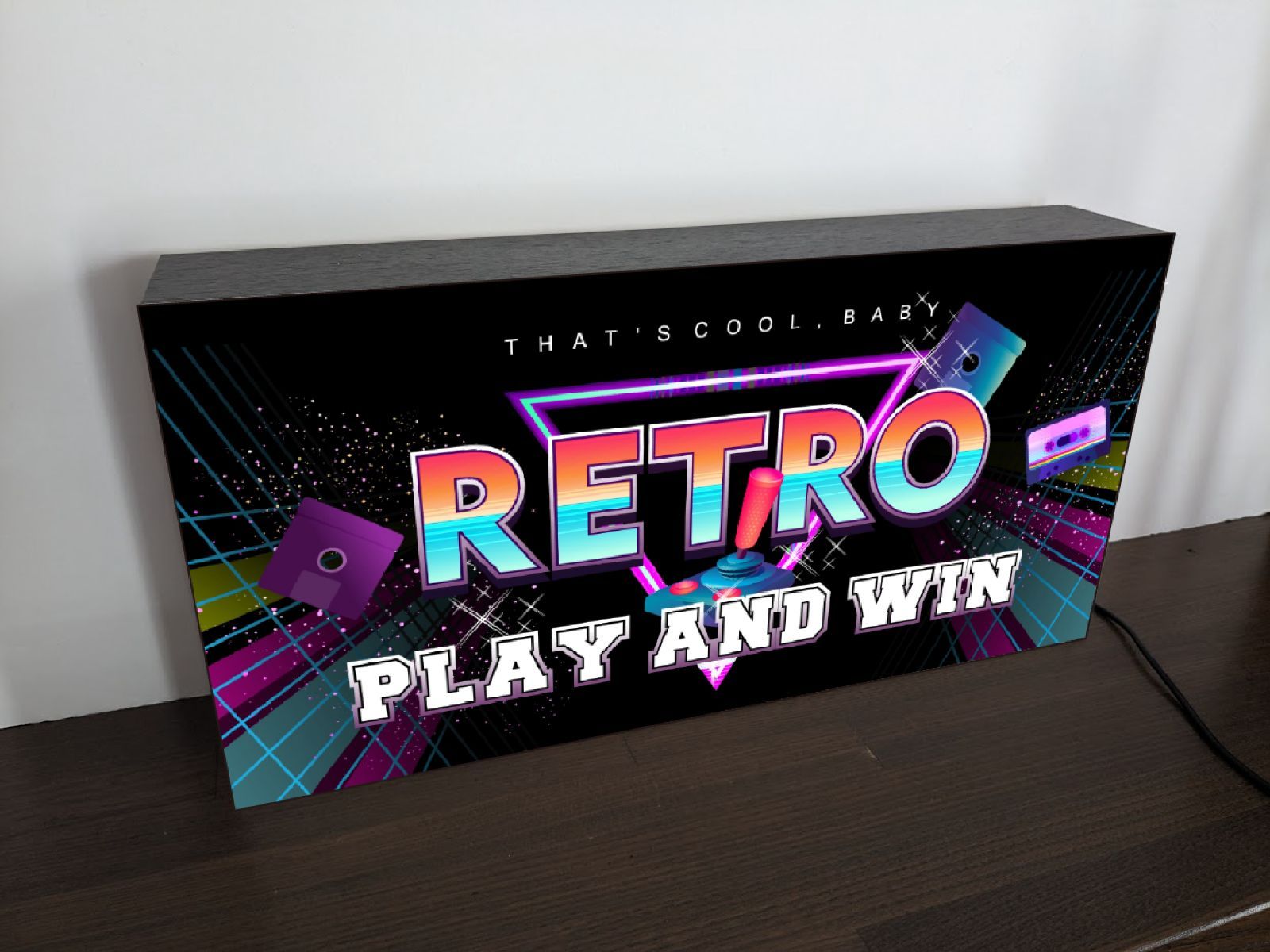 Lサイズ】懐かしい 80S 90S レトロゲーム アーケードゲーム テレビ