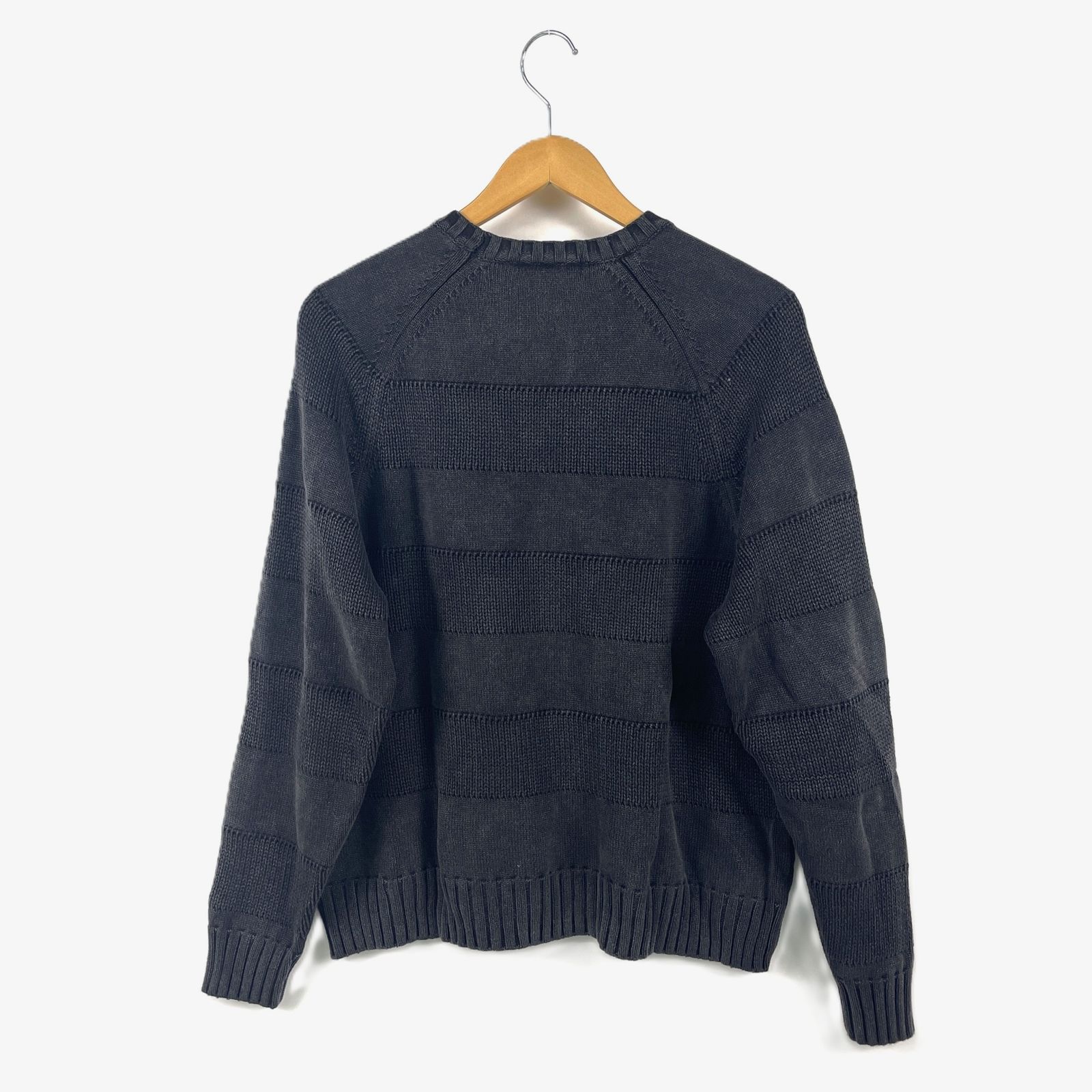 Supreme ストライプニットセーター SUPREME Chest Stripe Sweater XLサイズ グレー シュプリーム