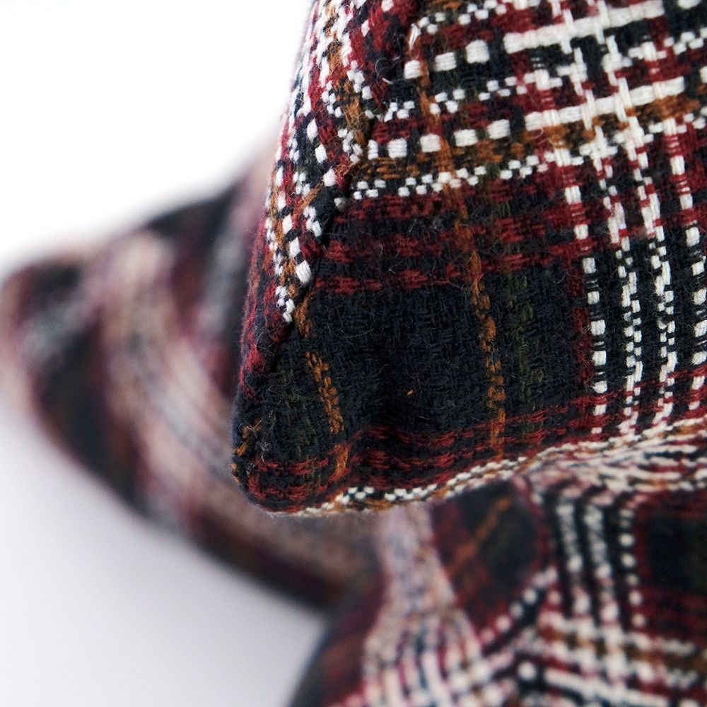 ツイードチェックのツリークッション