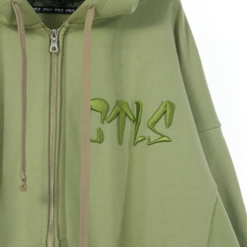 カタリスト CVTVLIST 3Dロゴ 刺繍 ジップパーカー フーディー  