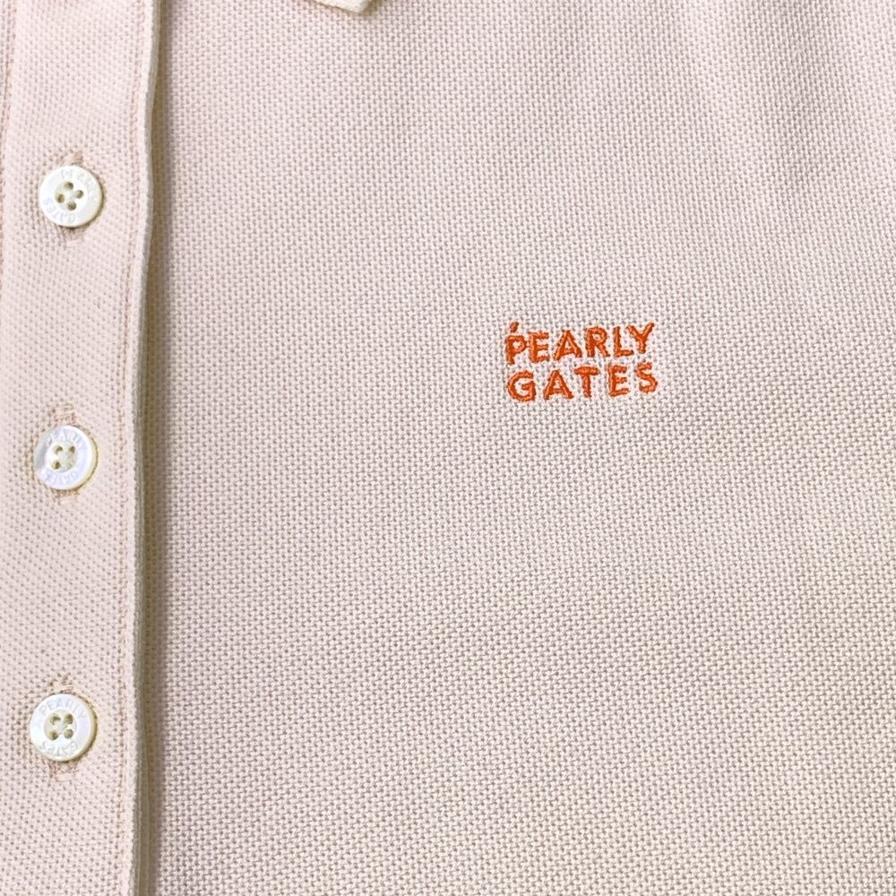 サイズ：1 PEARLY GATES パーリーゲイツ 2025年モデル 半袖ポロシャツ  ピンク系 [240101499742] ゴルフウェア レディース ストスト PEARLY GATES パーリーゲイツ 2025年モデル 半袖ポロシャツ
