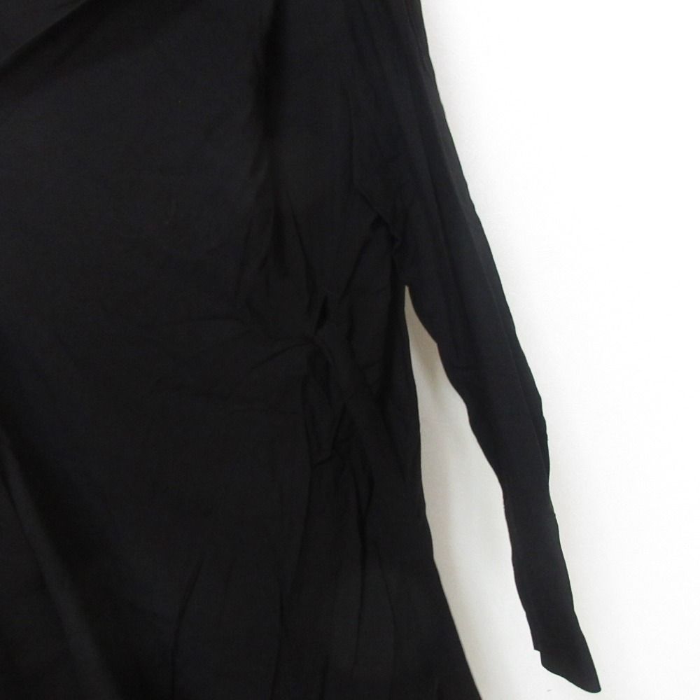 美品 LIMI feu リミフゥ 長袖 ひざ丈 ベルテッド シャツ