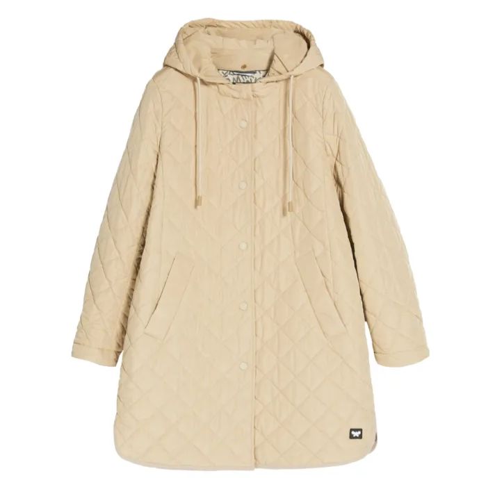 マックスマーラ キルティングコート フード付き着脱 IT46