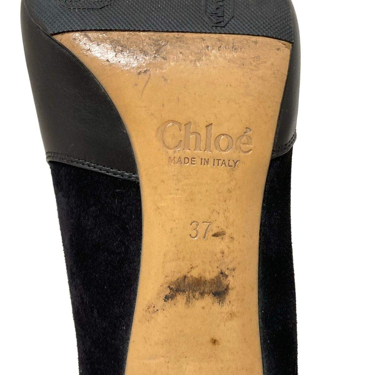 Chloe(クロエ) ショートブーツ 37 レディース - 黒 アウトソール