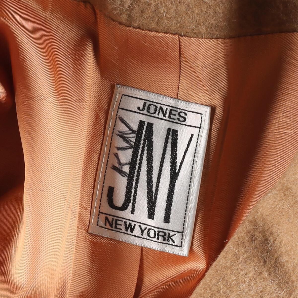 JONES NEW YORK ウールロングコート レディースL /eaa309236無地生産国