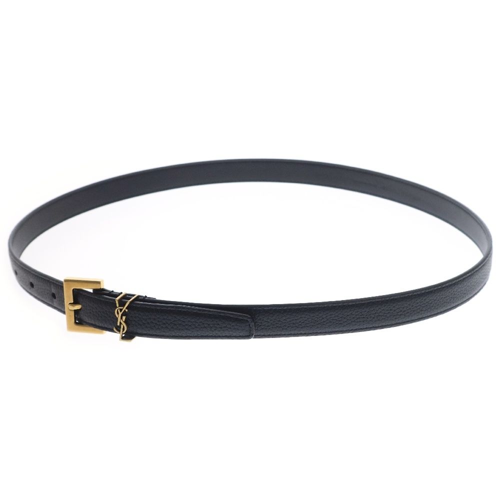 YSL サンローラン 612616 ブラックシルバー ベルト メンズ レディース YSL サンローラン 612616 ブラックシルバー ベルト メンズ レディース