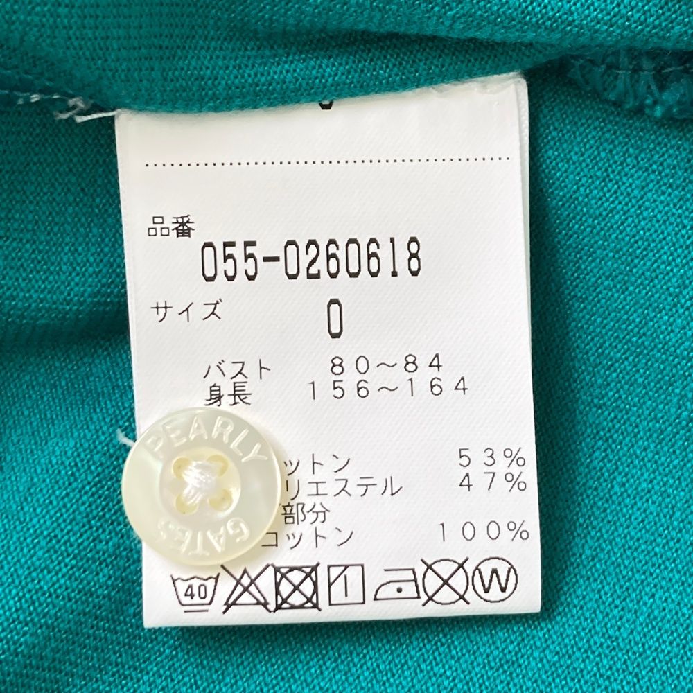 サイズ：0 PEARLY GATES パーリーゲイツ 055-0260618 半袖