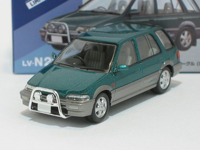 ホンダ シビック シャトル ビーグル（緑／グレー）94年式 LV-N293b【トミーテック社1/64ミニカー】【トミカの時】 - メルカリ