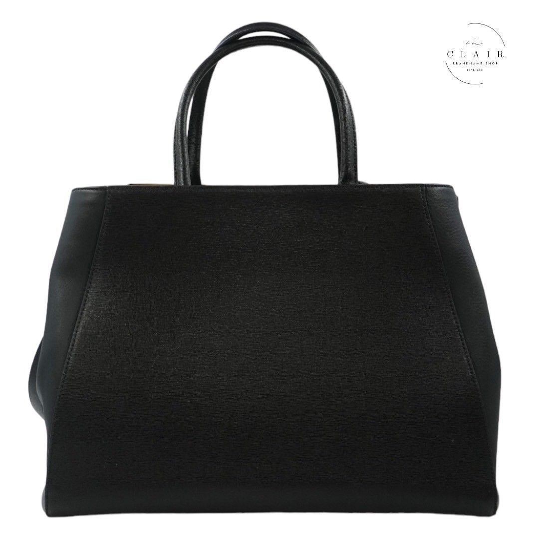 FENDI プチトゥージュール ハンドバッグ 2way ショルダーレザー 黒