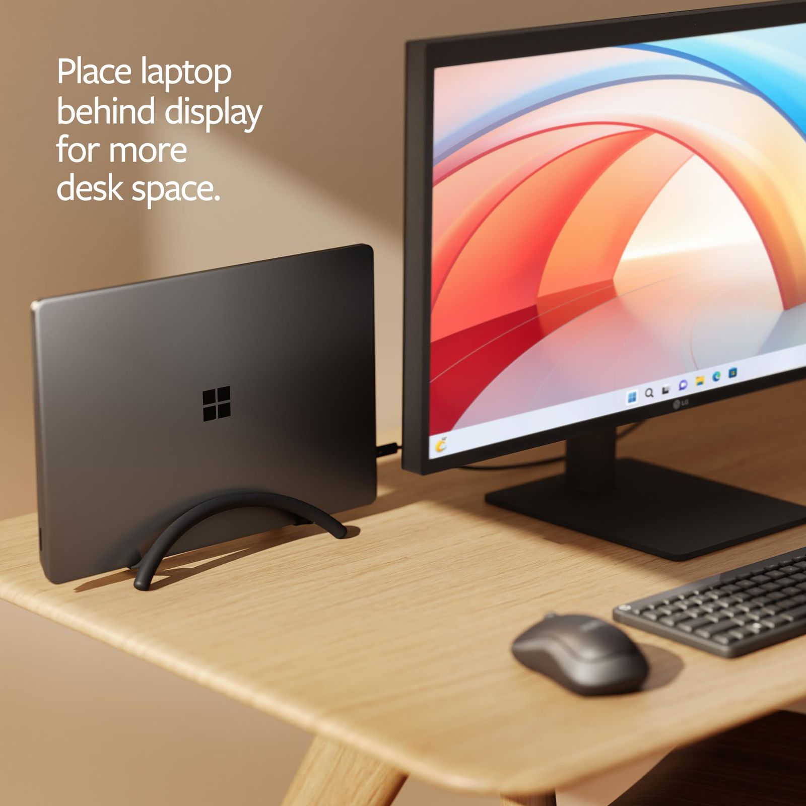 Twelve South BookArc Flex 垂直ノートパソコンスタンド – 省スペースMacBookスタンド デスク用調節可能なノートパソコンホルダー モニターディスプレイ用シングルスロットノートパソコンド [ブラック] [BookArc Flex。]