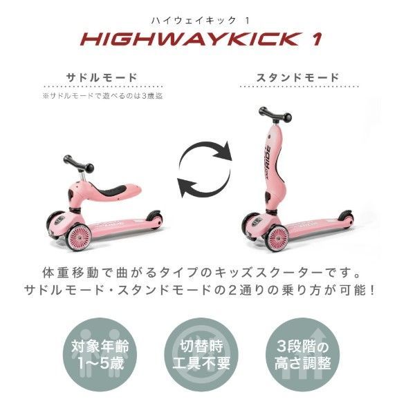 ハイウェイキック1 Scoot-Ride アッシュ