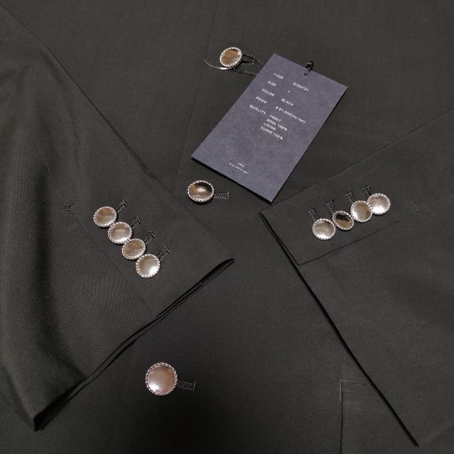 URU 新品 NO COLLAR JACKET 定価61600円 22SWT01 ノーカラー 