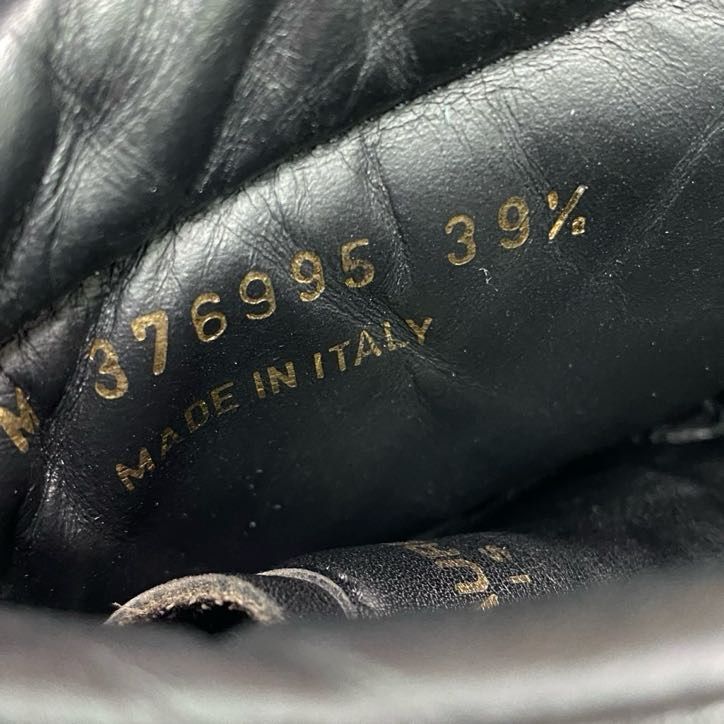 7f5 《美品》 SAINT LAURENT サンローラン フリンジ レザースニーカー  