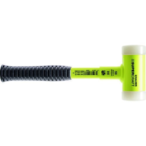 ＨＡＬＤＥＲ スーパークラフトハンマー スティール製ハンドル付ナイロン白 頭径３０