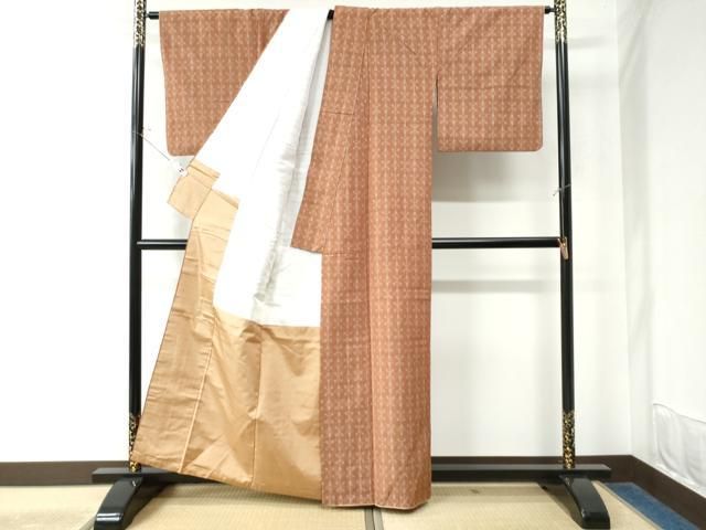 平和屋着物○上質な紬 花織 吉祥文 正絹 逸品 CAAW7914yc - メルカリ