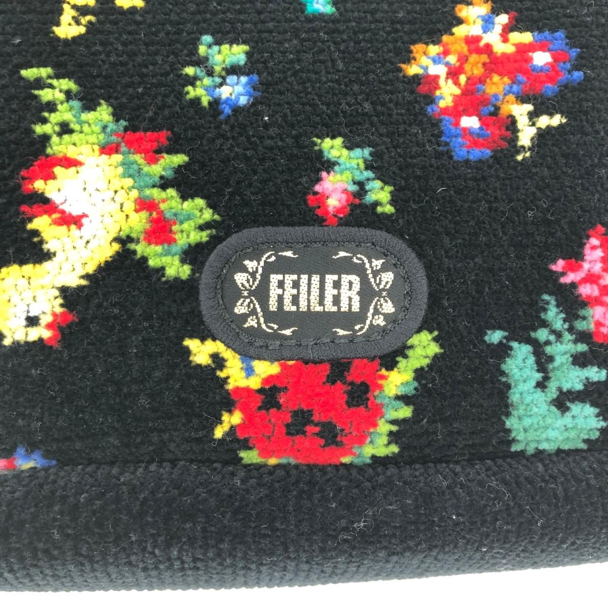 良好 FEILER フェイラー ハイジ/バニティ ポーチ ブラック