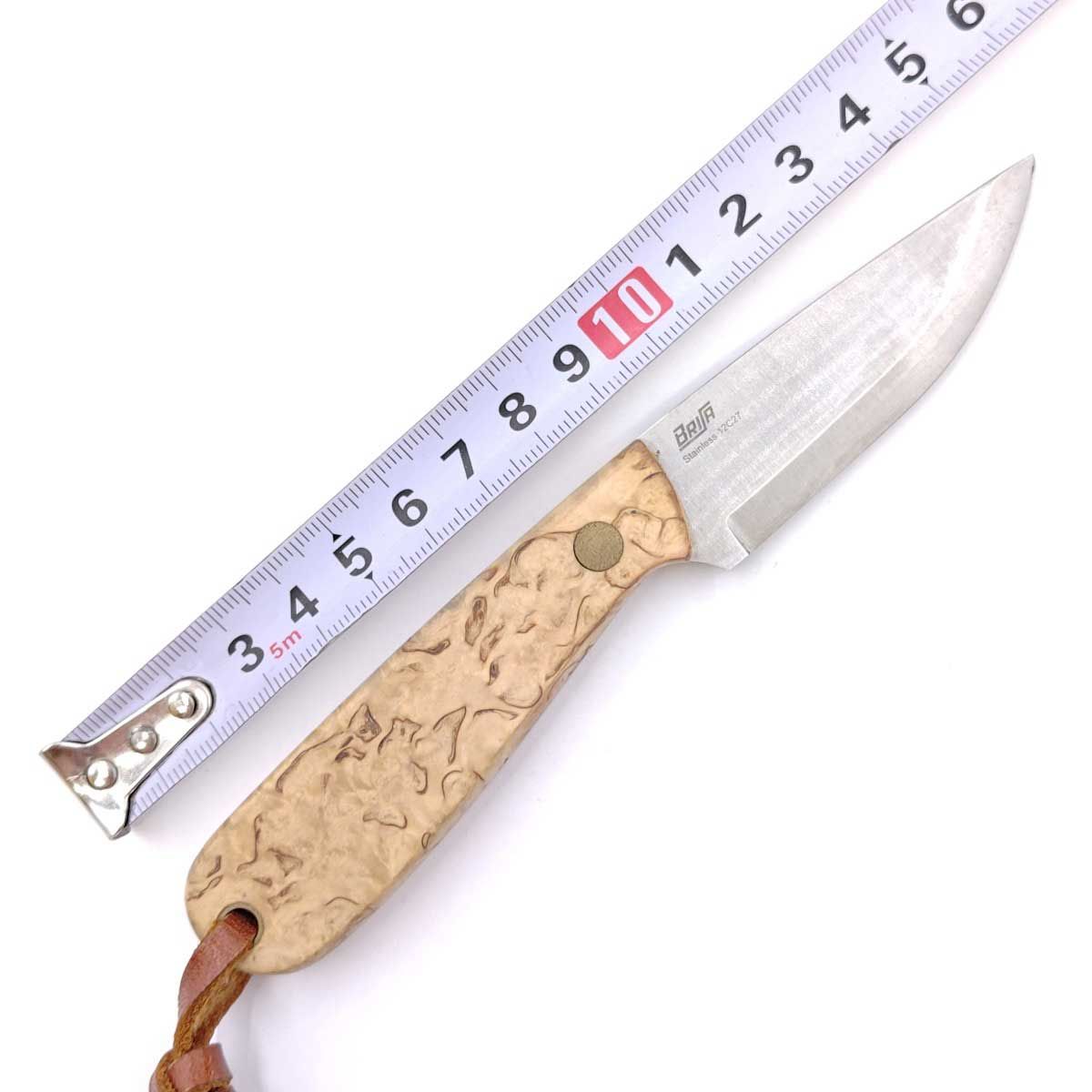 BRISA ブリサ アウトドアナイフ NECKER 70 ネッカー カーリーバーチ 12C27