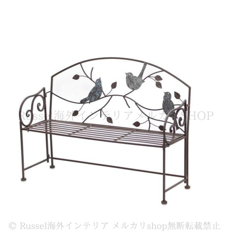 プランタースタンド 鳥 ベンチ 錬鉄製 プランターラック 鉄 アイアン レトロ ヴィンテージ調 ガーデニング 雑貨 ガーデン雑貨 ガーデンインテリア ガーデン インテリア 庭の装飾 お洒落 おしゃれ 8-14