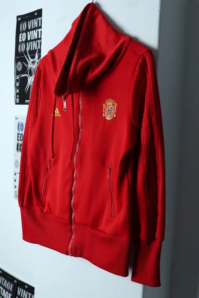 W L-XL アディダス ジップアップ ジャージ トラックジャージ サッカー スペイン 韓国国家代表 -154E0