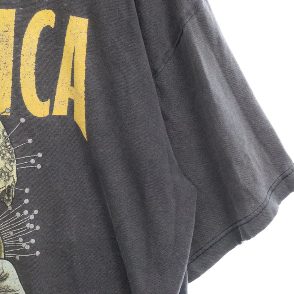 VINTAGE (ヴィンテージ) 90S METALLICA PUSHEAD FIXXXER メタリカ パスヘッド 半袖Tシャツ フロントロゴ カットソー ブラック