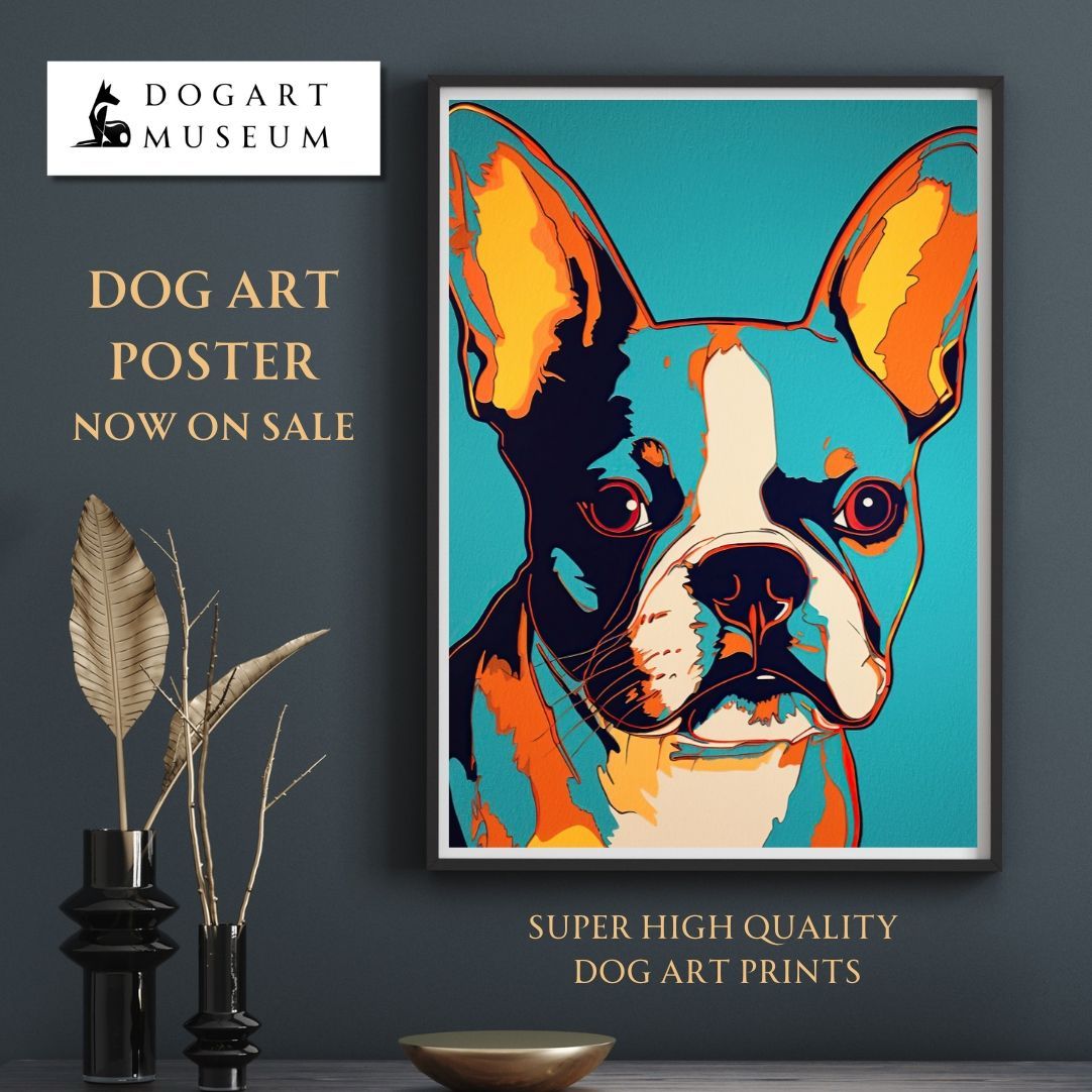 ワンダフルライフ - ボストンテリア犬 No.3】ジークレー版画＊名入れOK