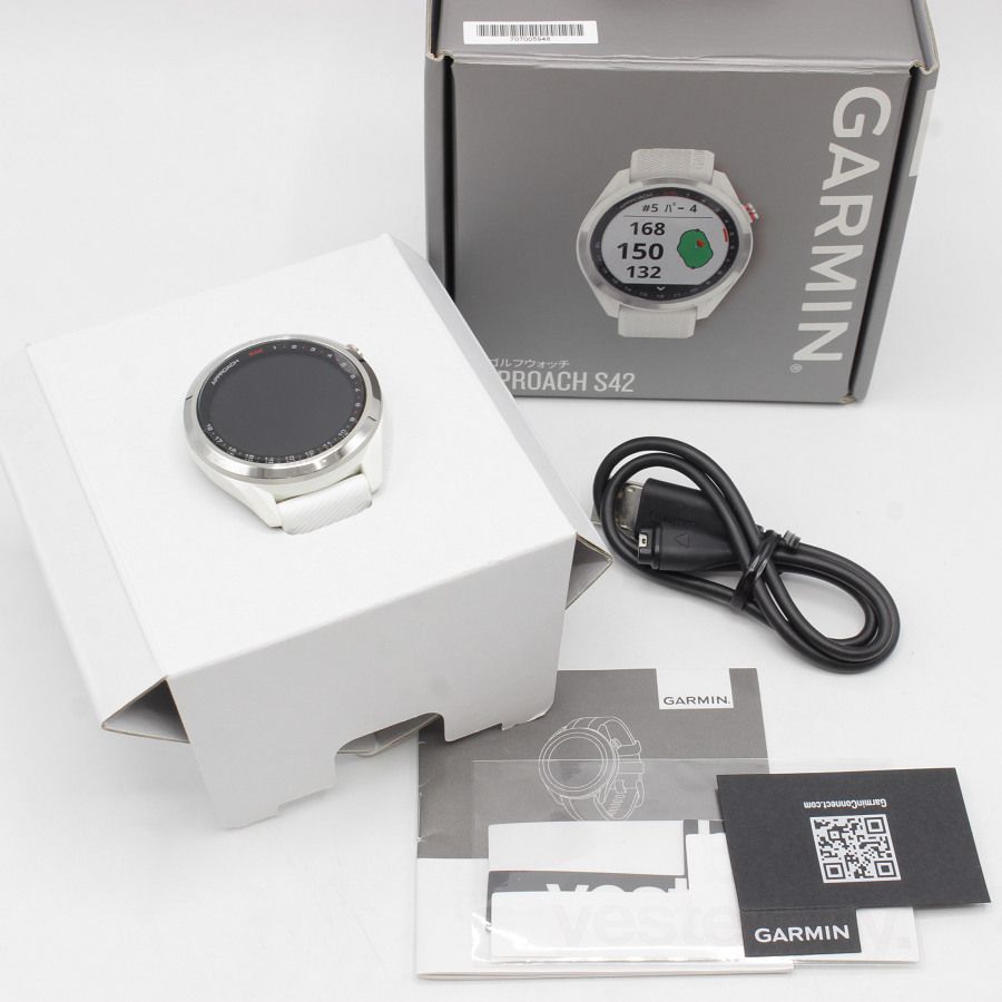 GARMIN Approach S42 White/Silver 010-02572-21 スマートウォッチ