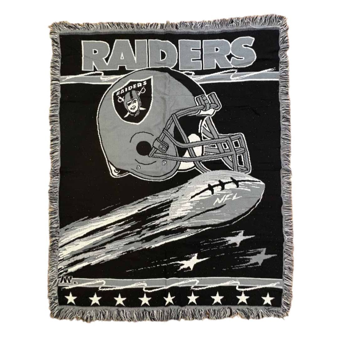 vintageラグ カーペット NFL オークランド・レイダース 1748