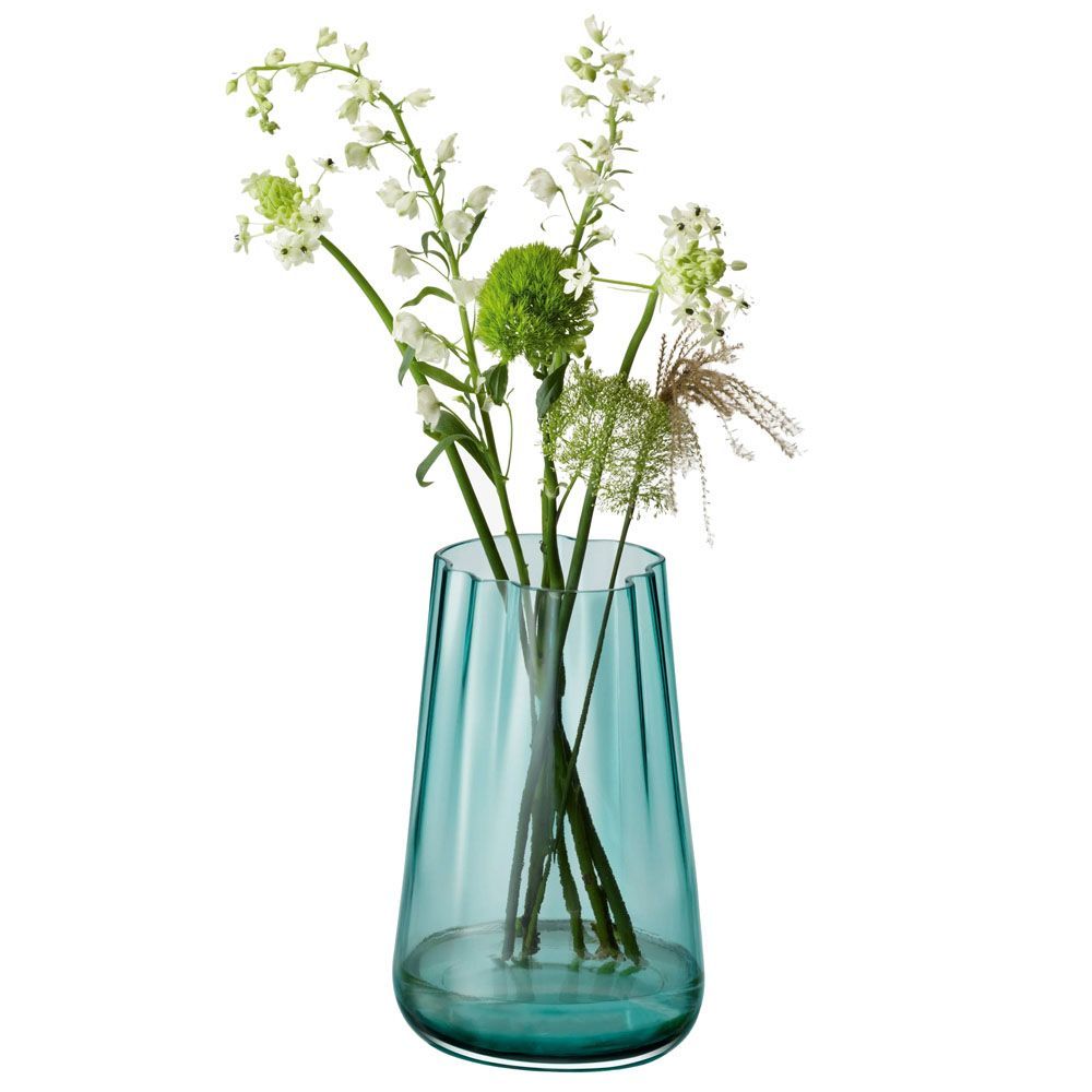 LSA LAGOON ラグーン Vase & Lantern G1706-35-895 シーグリーン H35cm / エルエスエー 花器 花瓶 フラワーベース キャンドルホルダー