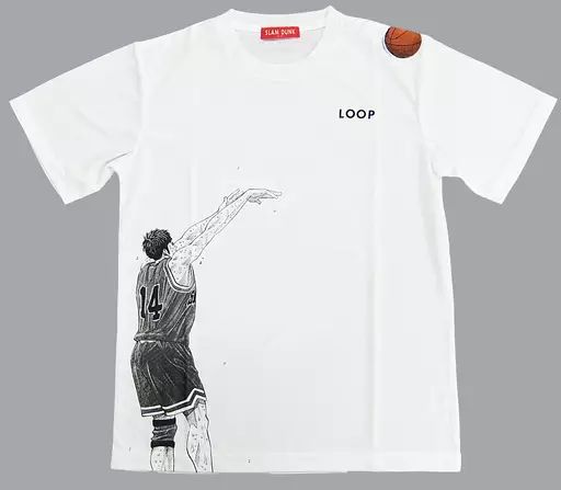 中古】衣類 三井寿 Tシャツ ホワイト Sサイズ 「SLAM DUNK