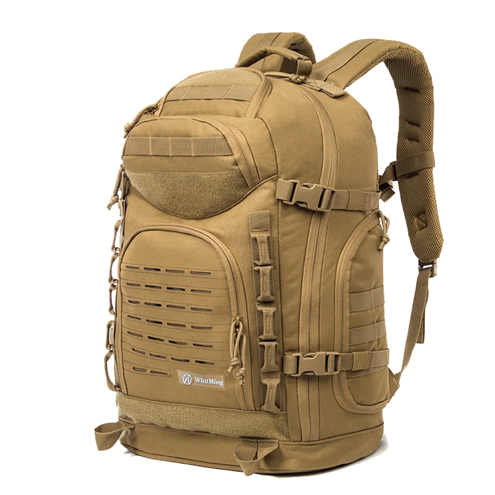 ALFREVER 38L ミリタリー タクティカル バックパック メンズ アサルトパック バッグ | アーミーバックパック | 大型 キャンプ ハイキング リュックサック デイパック アウトドア, Whb-zs Bag-mi