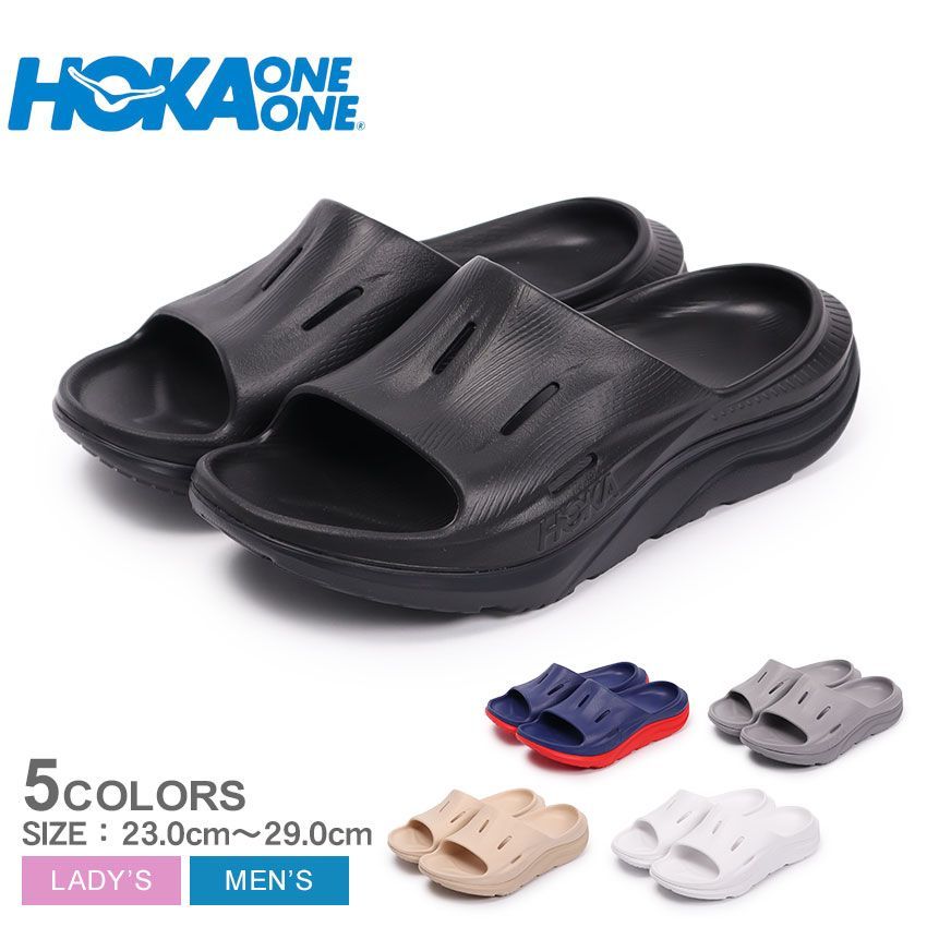 ホカオネオネ サンダル 1135061 レディース メンズ オラリカバリースライド3 HOKA ONE ONE 01.ブラック 品番 1299-0021