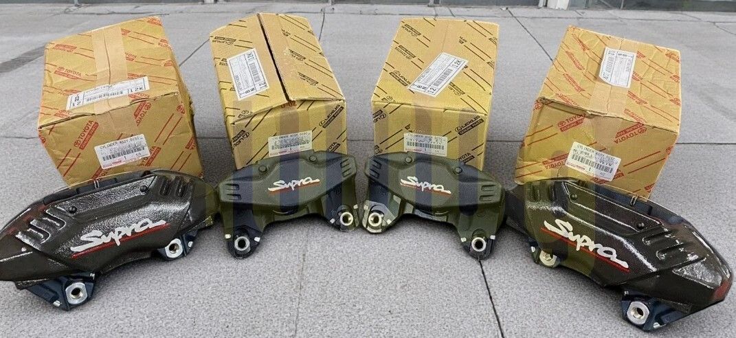 トヨタ純正 TOYOTA 超 品 JZA80 スープラ ブレーキ キャリパー シリンダ フロント リヤ 1台分セット 17インチ