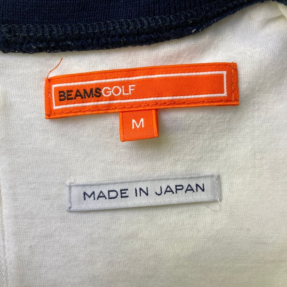 サイズ：M BEAMS GOLF ビームスゴルフ  ノースリーブ 襟付き Tシャツ  ホワイト系 [240101285776] ゴルフウェア レディース ストスト サイズ：M BEAMS GOLF ビームスゴルフ ノースリーブ 襟付き T