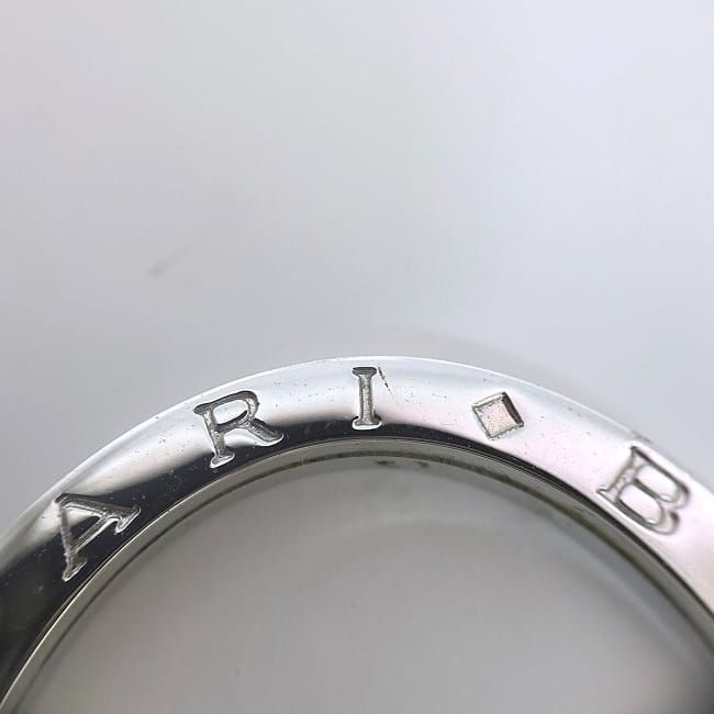 ブルガリ キーリング シルバー ロゴマニア 新品 仕上げ済み Ag