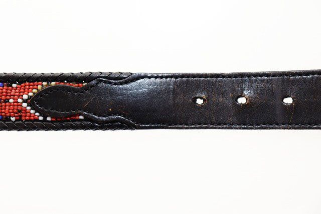 シュプリーム SUPREME 12SS BEADED BELT RED L/XL ビーデッド ベルト  