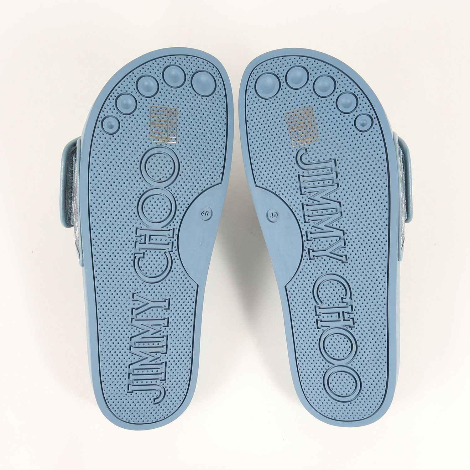 Jimmy★Choo(セールで破格)オシャレサンダルATHI80/デニムJC 新品】JIMMY CHOO ジミーチュウ サンダル サイズ:40 / 23SS