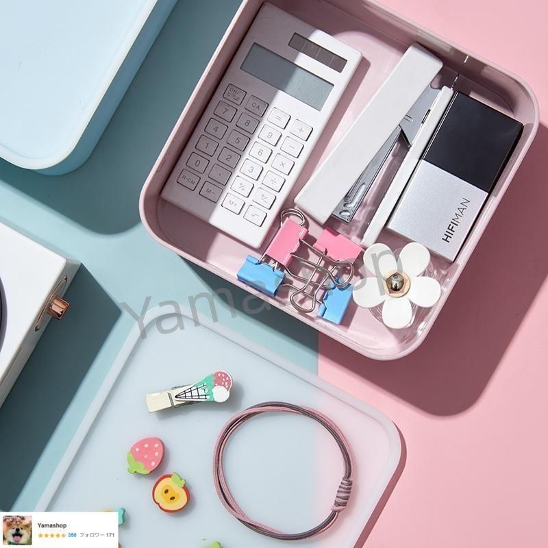 インナーボックス 3個セット 収納ケース 小物入れ 蓋 フタ付き 大容量 防水 防塵 積み重ね スクエア 卓上 引き出し 整理整頓 OLIVEOS_COM_TR