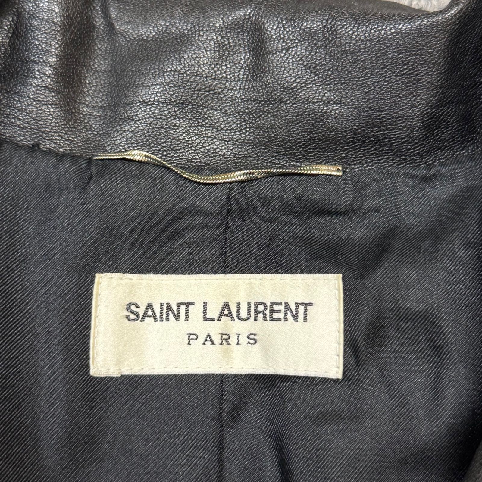 SAINT LAURENT PARIS 15SS エディ期 フリンジレザージャケット