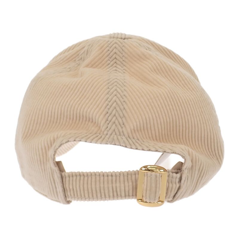 CELINE】トリオンフベースボールキャップ コットン カシミヤ ベージュ