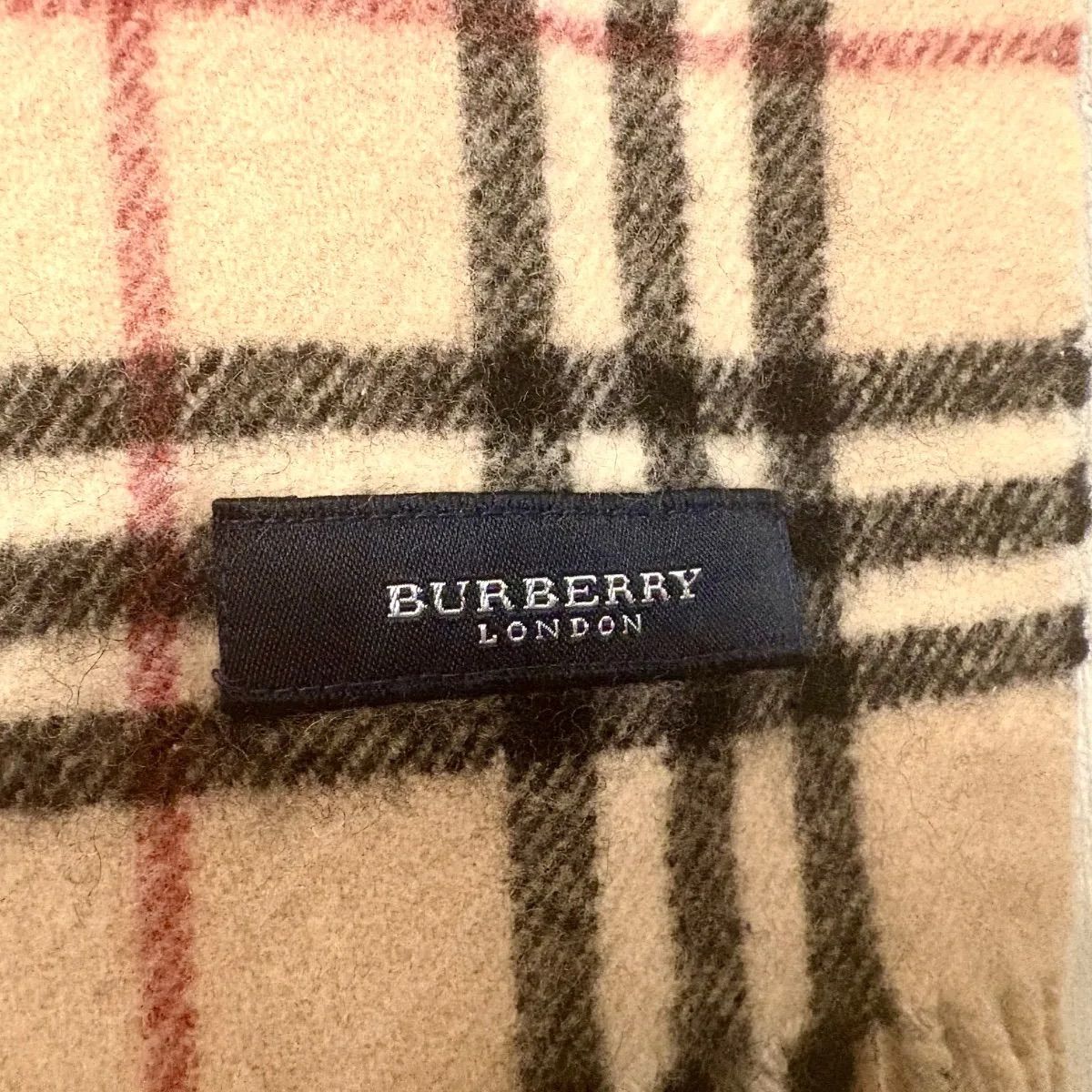クーポン配布中》【ノバチェック・刺繍入】バーバリー 大判ストール