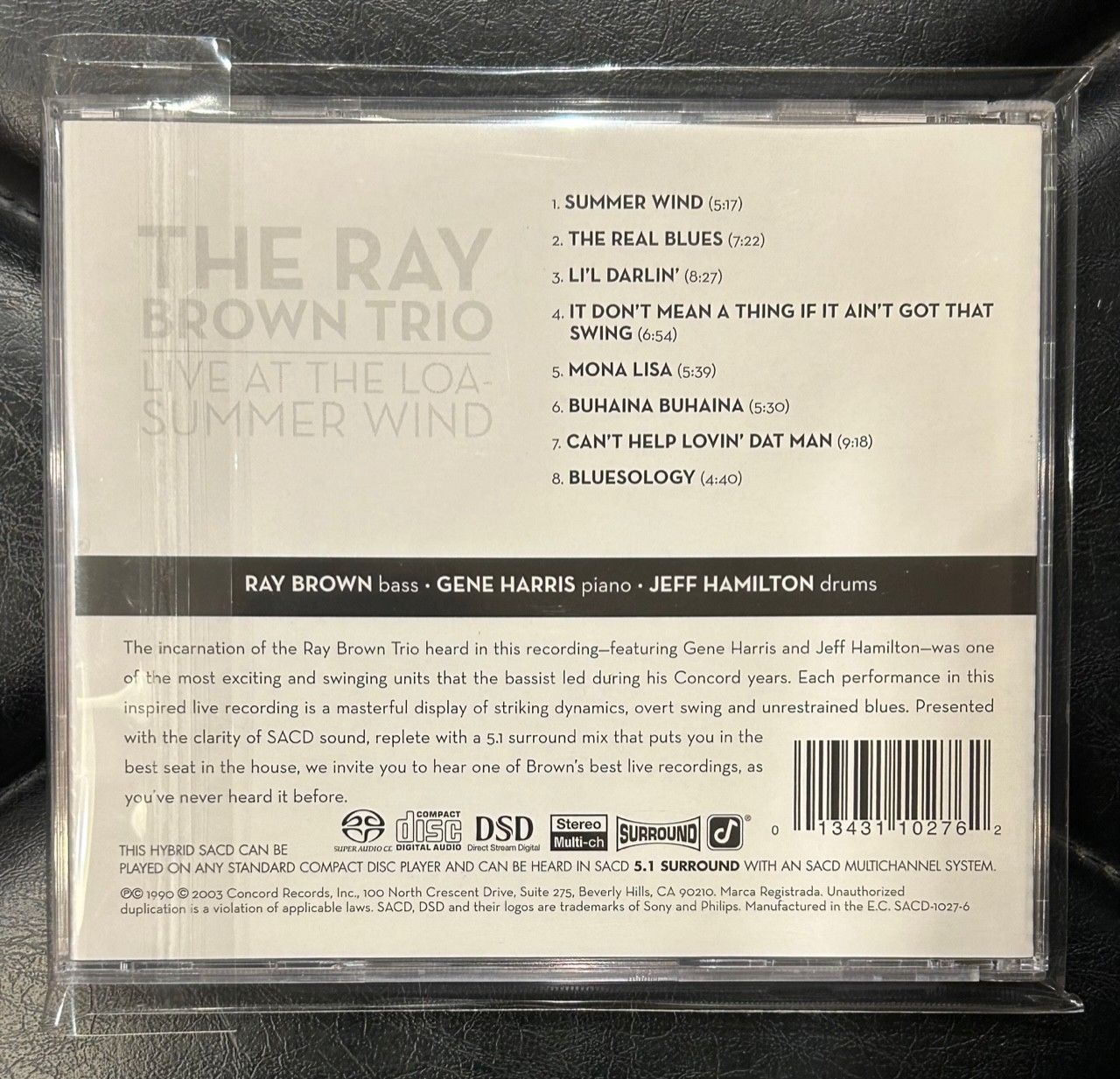 US盤/SACD HYBRID】Ray Brown 「Summer Wind - Live At The Loa」 レイ 